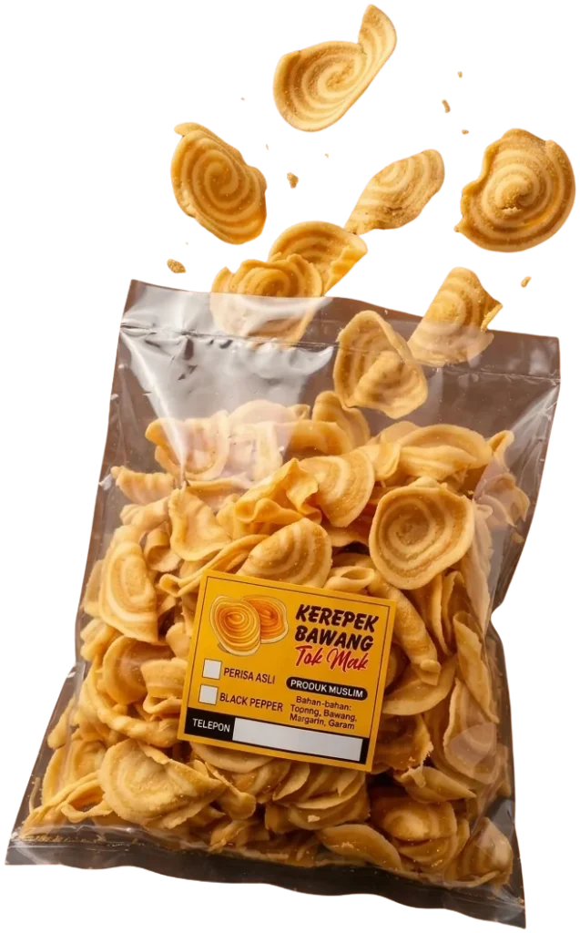 Kerepek Bawang Tok Mak | 2 Pek